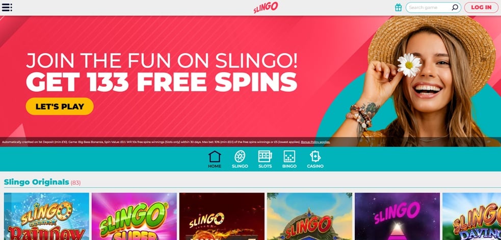 slingo sister sites screenshot