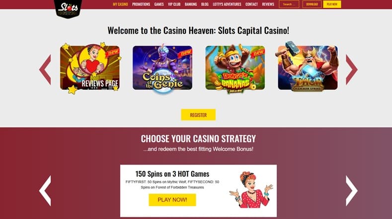 slots capital sister sites screenshot