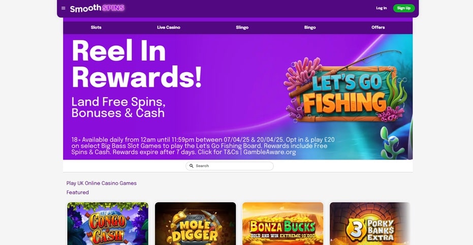 smooth spins sister sites screenshot