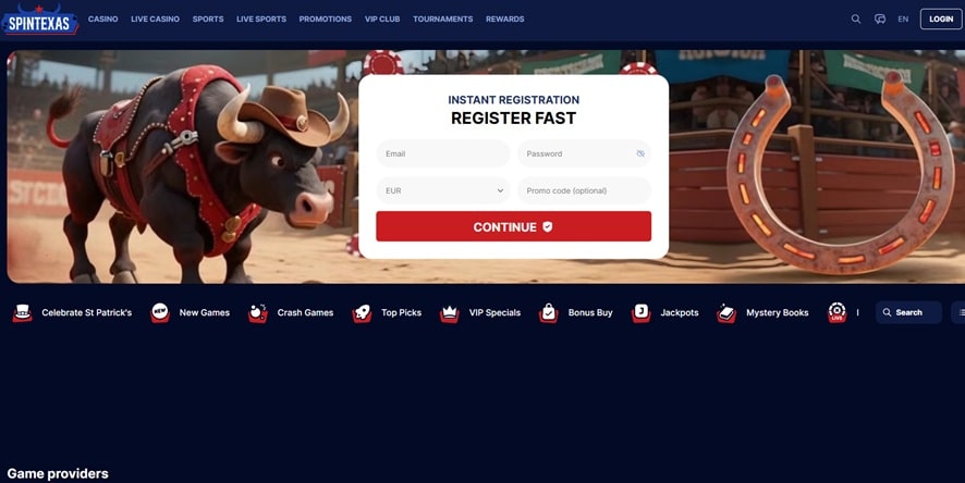 spintexas sister sites screenshot