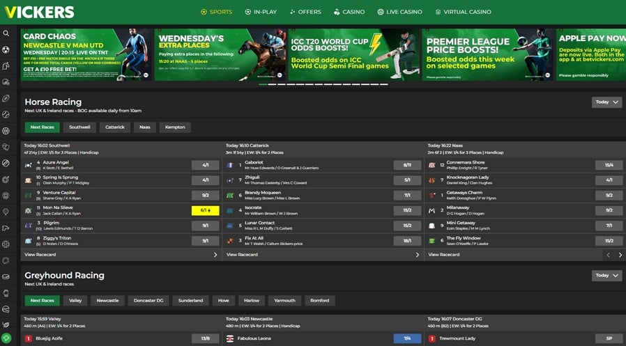 vickers sister sites screenshot