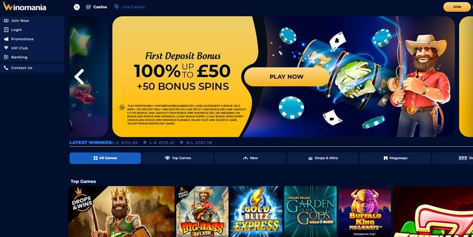 winomania sister sites screenshot