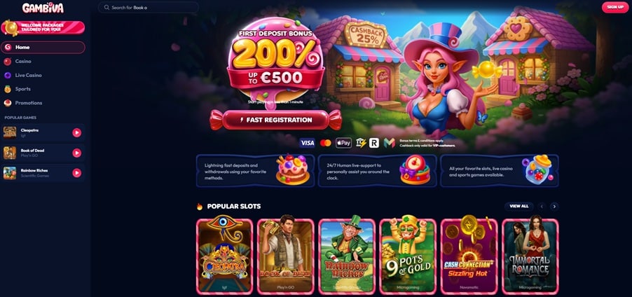 gambiva sister sites screenshot