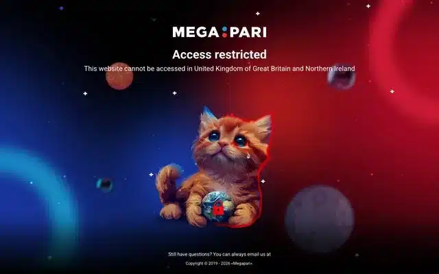 Megapari homepage screenshot - July 2026