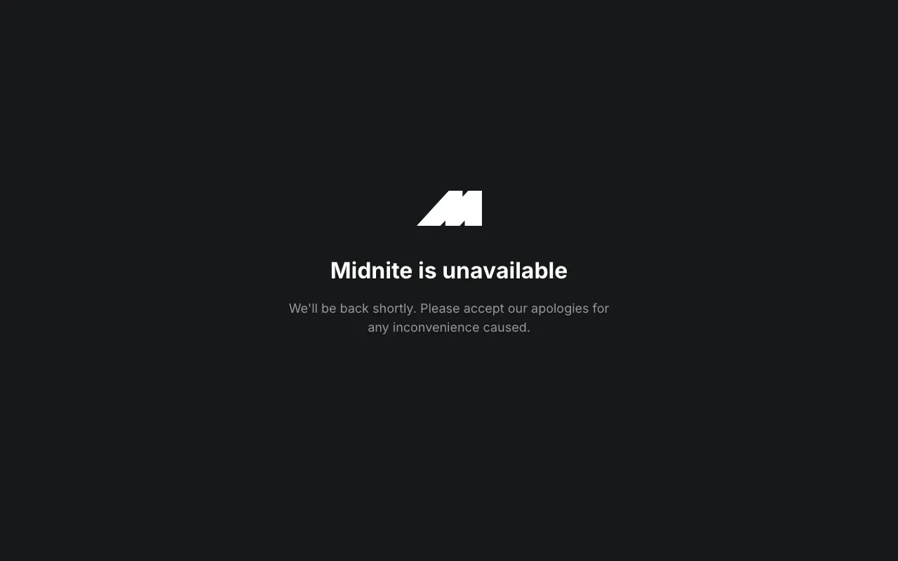 Midnite Casino homepage screenshot