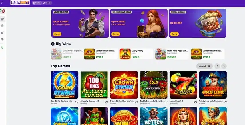 R2PBET homepage screenshot