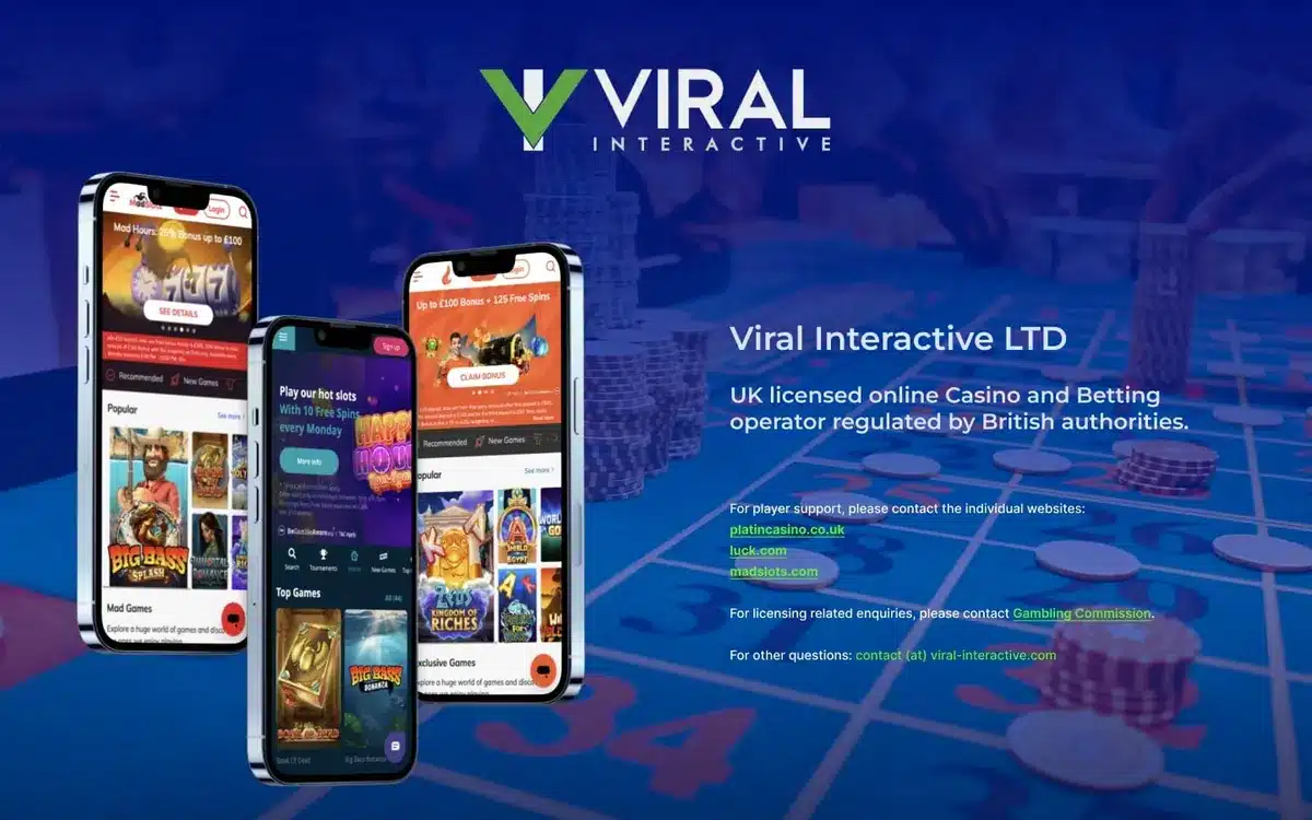 Historical Viral Interactive company page before its UK licence surrender